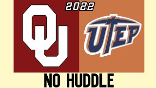 No-Huddle Oklahoma Sooners vs UTEP Miners | 2022 College Football Condensed | 720p