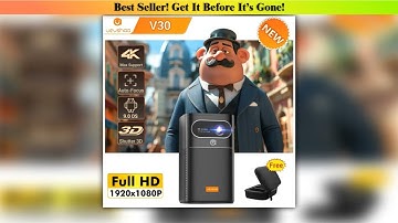 Review Vevshao V30 3D 4K Mini Projector Cinema Smart Android WiFi Portable 1080P Home Theater Video