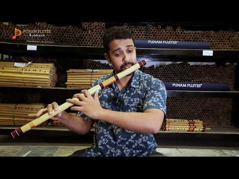 Reuben at Punam Flutes Workshop
