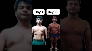80 Hard Challenge Result || Sumit Tiwari #trending #fitness #motivation #shorts