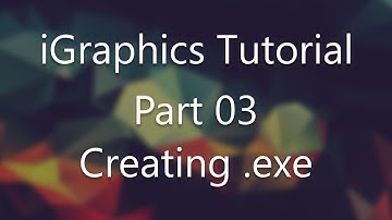 iGraphics Tutorial - 3 : iMouseMove