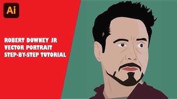 Robert Downey Jr Vector Art | Vector Portrait | Adobe Illustrator CC Step by Step Tutorial