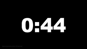 44 seconds [44 secs] clock timer countdown || Alarm Focus