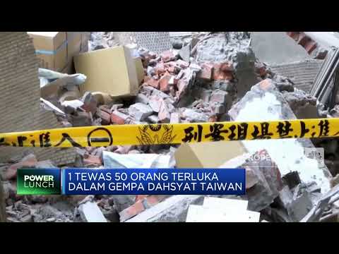 Gempa Dahsyat Taiwan, 1 Tewas 50 Orang Terluka