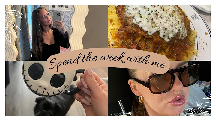 What a fun week with me looks like