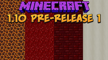 Minecraft 1.10 Pre-Release 1