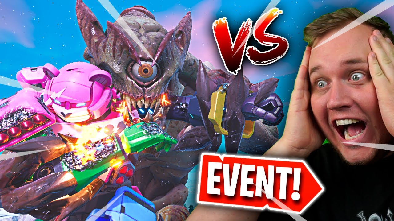 REAGERER PÅ FEDESTE FORTNITE EVENT *MONSTER vs. ROBOT* :: Fortnite Dansk