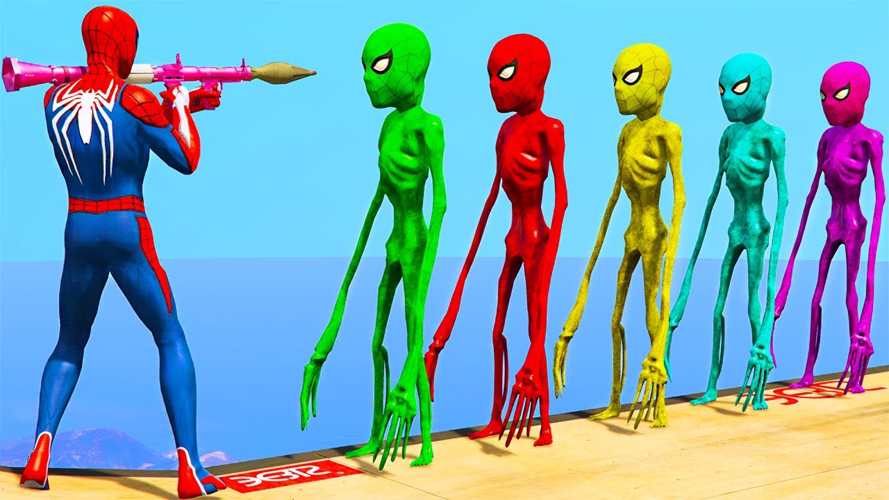 GTA 5 Crazy Ragdolls RED SPIDERMAN VS SIREN HEAD (Euphoria Physics Moments & Funny Fails)