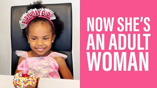 4-year-old becomes ADULT WOMAN!