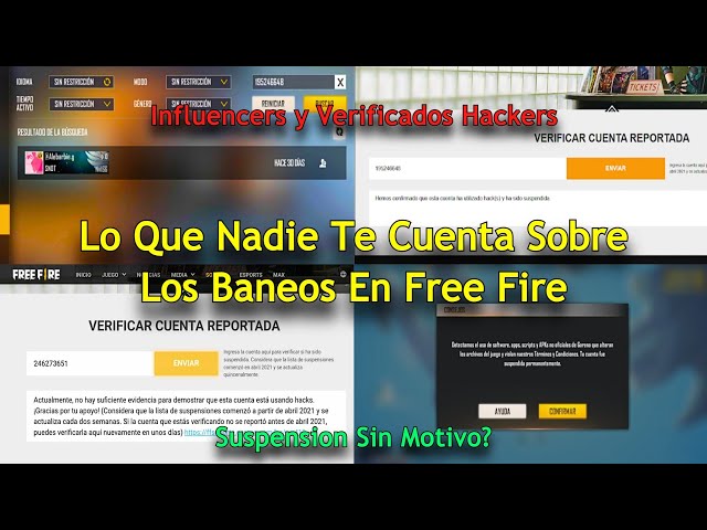 Petición · Baneos injustos Garena Free Fire ·