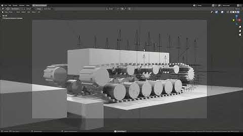 Blender|Tank tracks simulation test