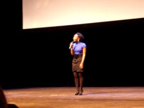 Aisha Jackson singing "Hero"