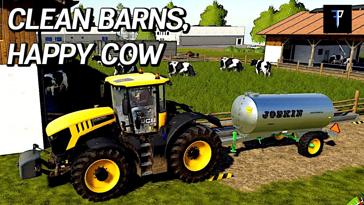 Farming Simulator 19 Clean Barns, Happy Cows Timelapse 12 YouTube