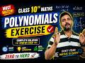 Polynomials Exercise Class 10 | Full NCERT Solutions 🔥 | Step by Step Explanation