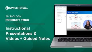 UWorld’s Course for AP® Biology Product Tour: Instructional Presentations & Videos + Guided Notes