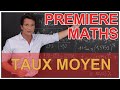 Taux moyen - Maths 1ère STMG - Les Bons Profs - YouTube