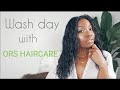 WASH DAY with ORS Haircare| Relaxed hair| April Sunny