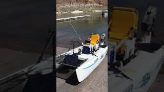 Hobie Bravo sailboat to fishing boat conversion