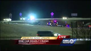 Man dies when pickup flips over on I-35 ramp to I-635
