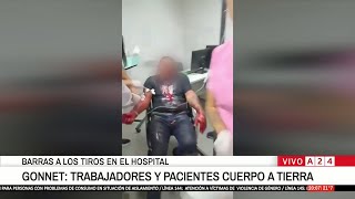 Las tremendas imágenes del tiroteo en el hospital Gonnet: así quedó Cristian El Volador Camilleri
