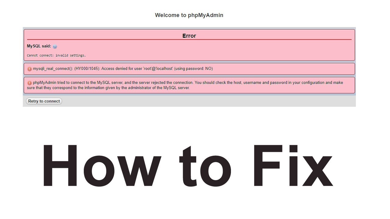 1045 access denied for user root. Access denied for user root localhost using password: no ошибка. Mysqli::real_connect(): (hy000/1045): access denied for user 'root'@'localhost' (using password: no). Ошибка подключения MYSQL: access denied for user ''@'localhost' (using password: no). Phpadminer.
