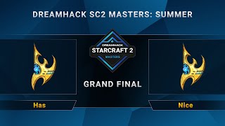 SC2 - Has vs. Nice - Dreamhack SC2 Masters Summer - Grand Final - TW