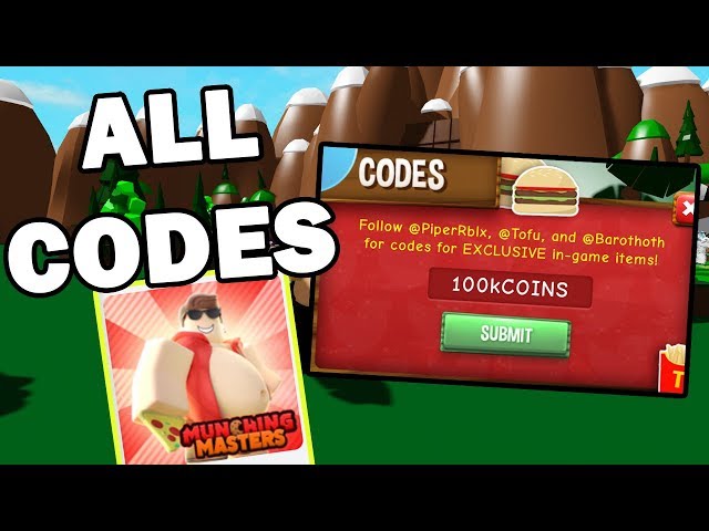 Roblox - Munching Masters Codes