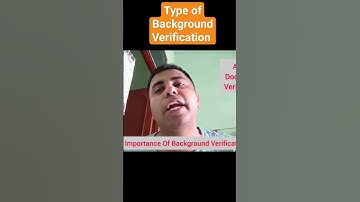Type of Background Verification #employement #background #salary #india #office #freshers #interview