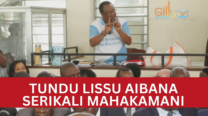 TUNDU LISSU ATWANGA HOJA NZITO WAKILI WA JAMHURI, ACHANGANYIKIWA, KICHEKO MAHAKAMANI