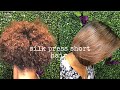 Short natural curls to silky blowout ‼️‼️ Tricks and Tips!!