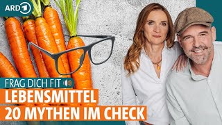 Sind Möhren gut für die Augen? 20 Lebensmittelmythen im Check | Frag dich fit mit Doc Esser und Anne