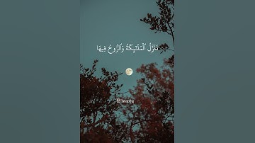 إنا أنزلناه في ليلة القدر وما أدراك ما ليلة القدر ( سورة القدر )
