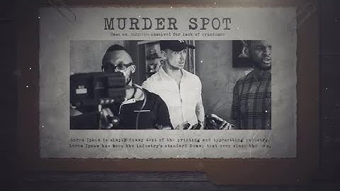 Criminal Profile Premiere Pro Templates