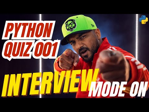 001 - Python Quiz | Python Interview Questions | Job Ready