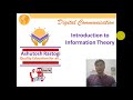 Introduction to Information Theory | Information and Coding Theory