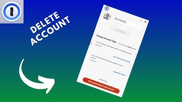 how to delete 1password account