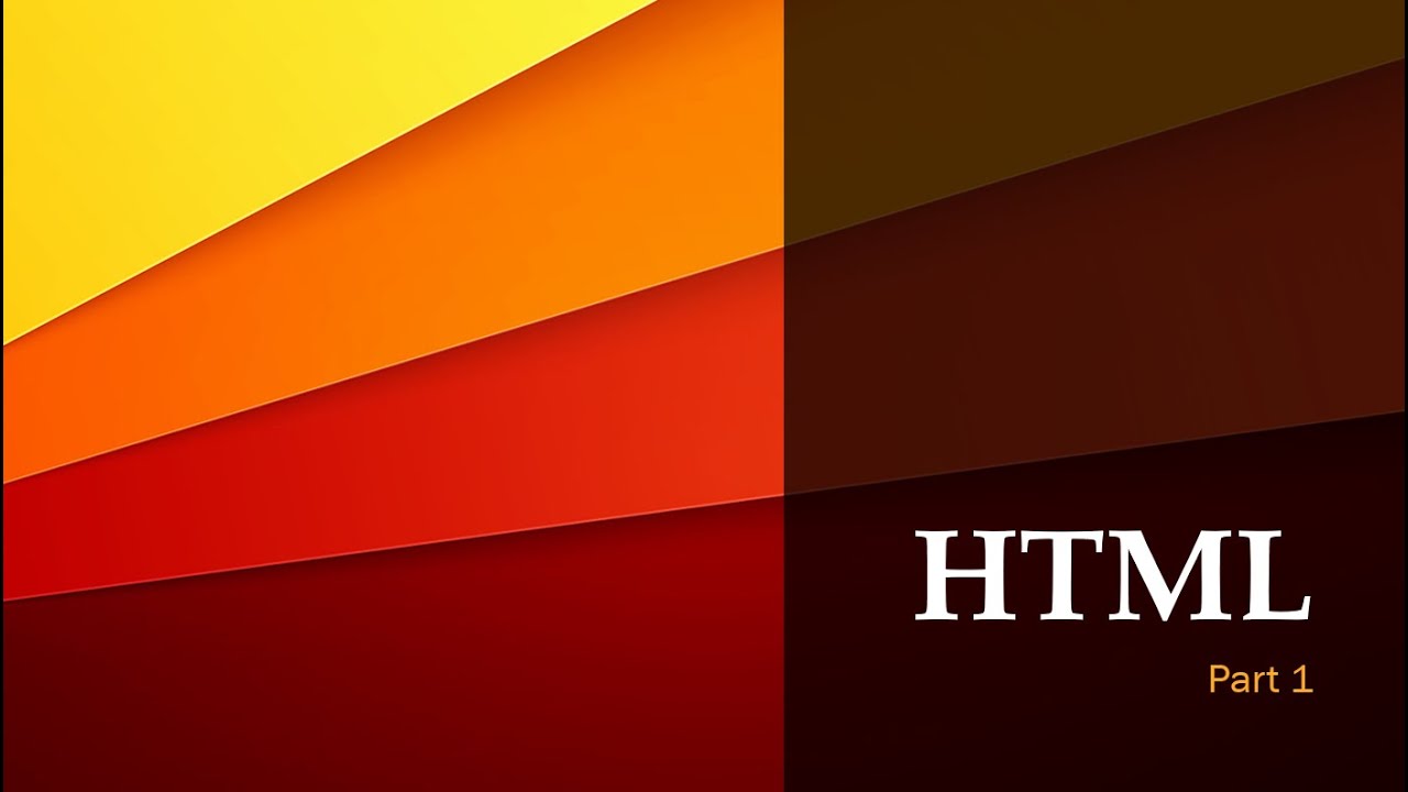 HTML Part 1 — Getting started and learning paragraph tag - YouTube