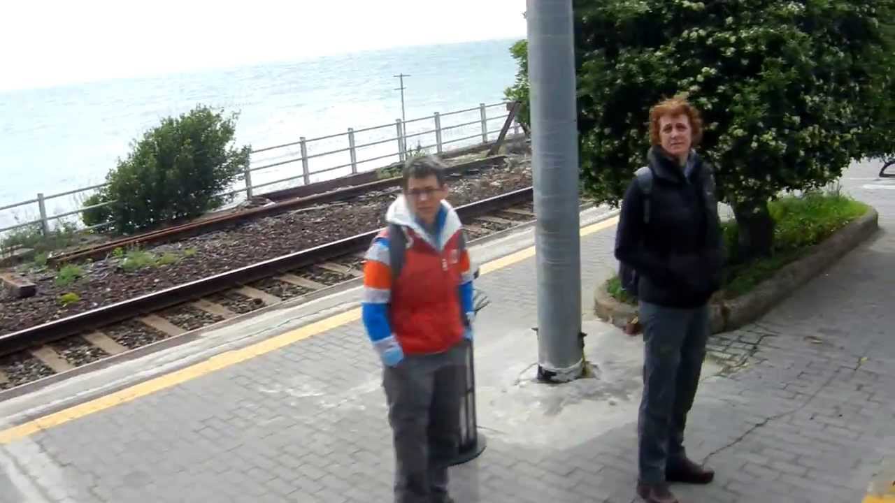 Corniglia Pulling Into Corniglia
