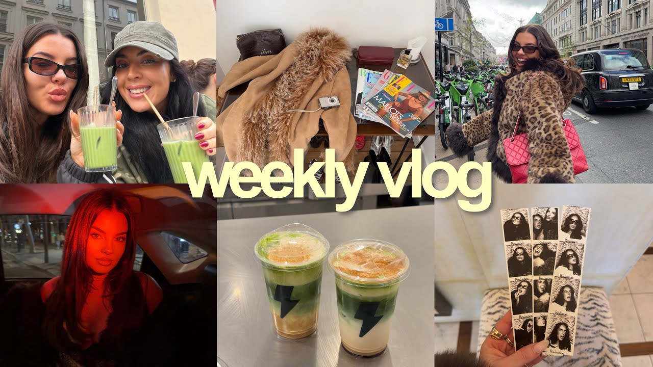 weekly vlog 🥐 cinz in paris, flea market + london side quest and matcha tour lol 🍵