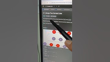 Leetcode 21 Merge Two Sorted Lists #leetcode #coding #codeforplacement #java
