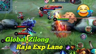 BEGINILAH KETIKA ZILONG NGAMUK, 1 VS 5 DI BANTAI ABIS😂 ZILONG EDAN MLBB