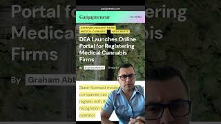 Big news for the medical cannabis industry the DEA has launched its online portal #dea #medical #fyp