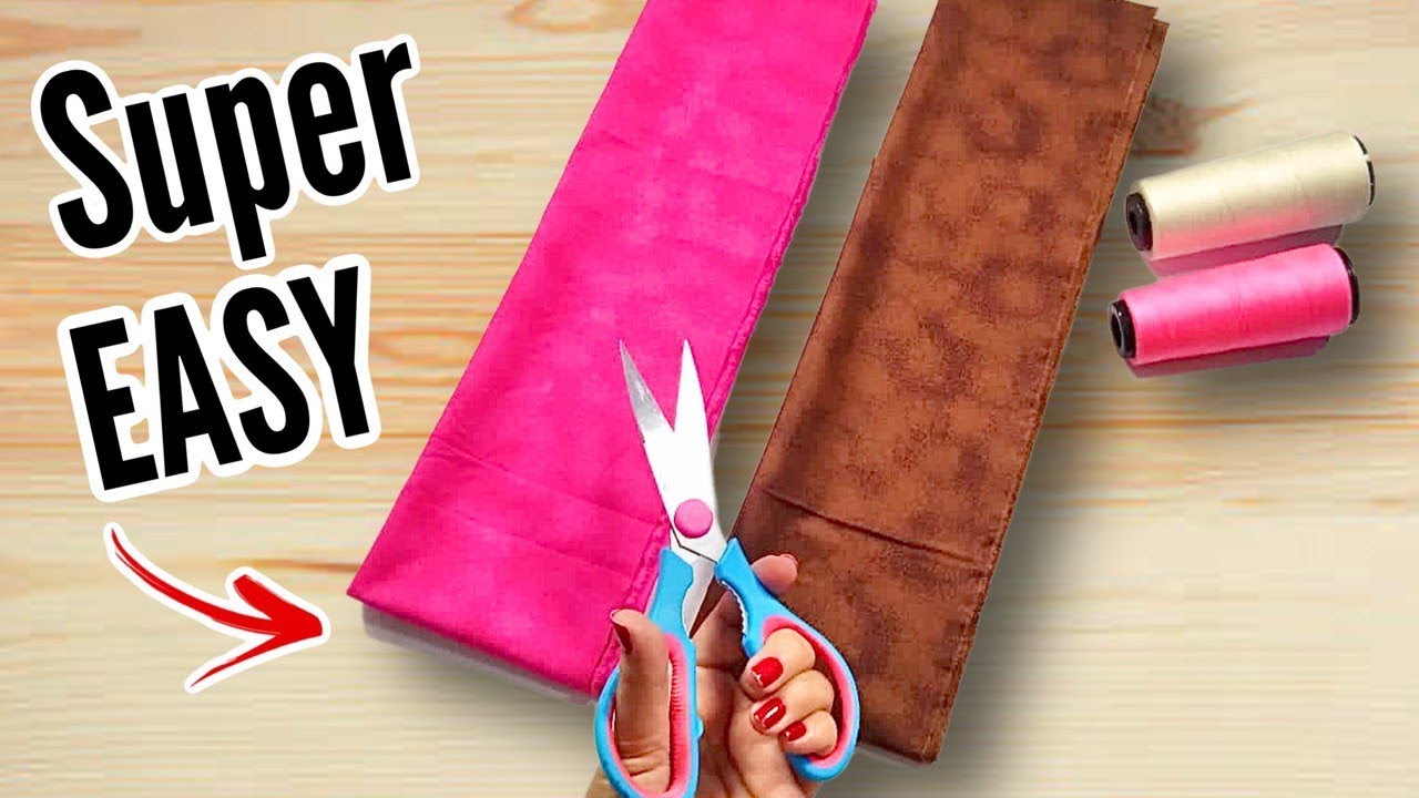 With only 2 piece of fabric make super easy cushion cover SEWING