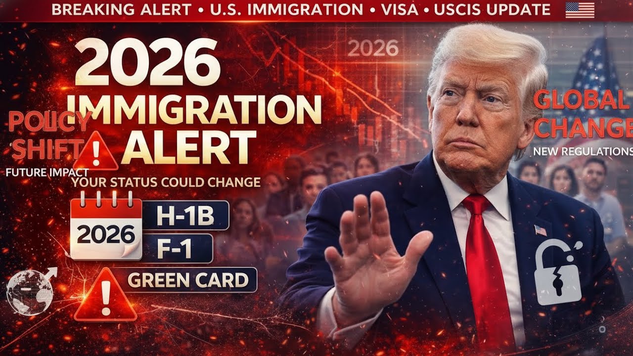 💥 ALERT   Major 2026 Immigration Changes   H1B, F1, Green Card Holders WATCH NOW