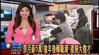 20140221 非凡2點午間新聞 祭月薪5萬!搶年後轉職潮 產險大徵才 朱芳君