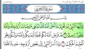 سورة التحريم - أحمد العجمي - كاملة قراءة و استماع