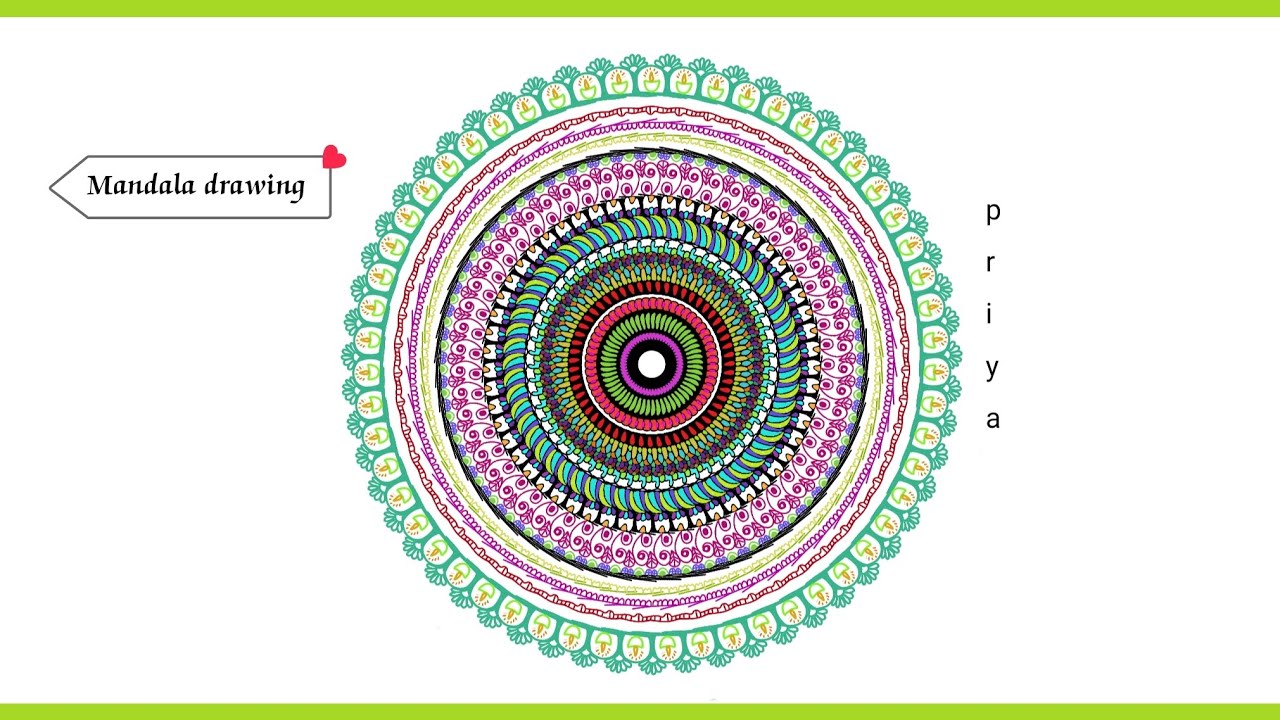 How to draw mandala art 🎨 in ibispaint 🖌️🎨💫 ||#ibispaintx #mandalaart # ...