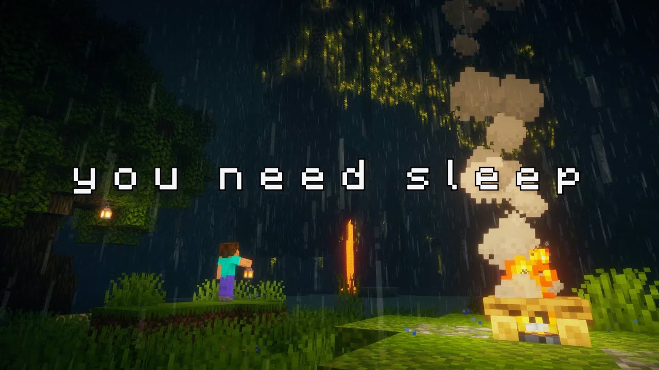 and suddenly it all feels like 2016... (minecraft calming music & ambience w/ soft rain)