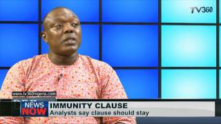 Analysts reject removal of immunity clause
