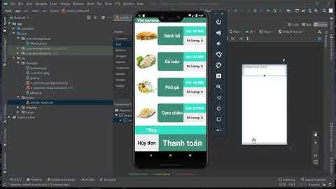#UI#Android#BT1 SỬ DỤNG CÁC UI THIẾT KẾ APP MENU MÓN ĂN (PHẦN 1)
